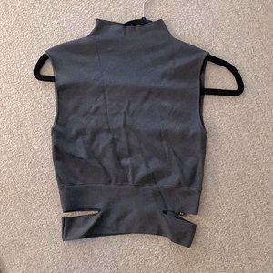 Zara knit cut out crop medium